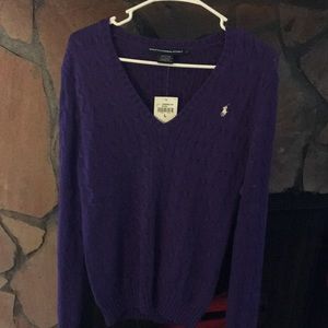Purple Ralph Lauren sweater